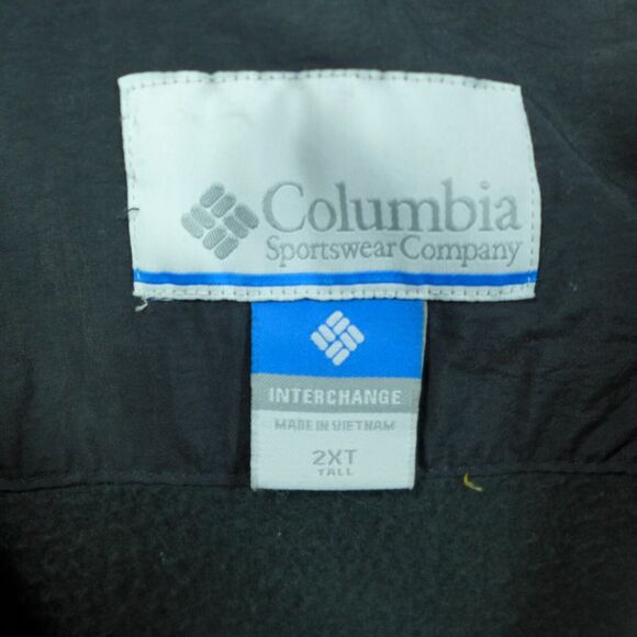 Columbia Bugaboo Jacket Mens XXLT Blue Interchange 3-in-1 Fleece Lined Omni Tech - Picture 3 of 11